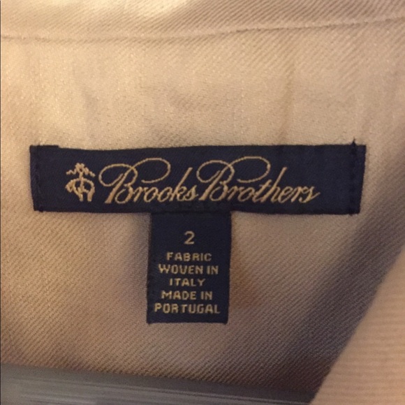 Brooks Brothers Tan Belted Linen Jacket - Picture 3 of 8